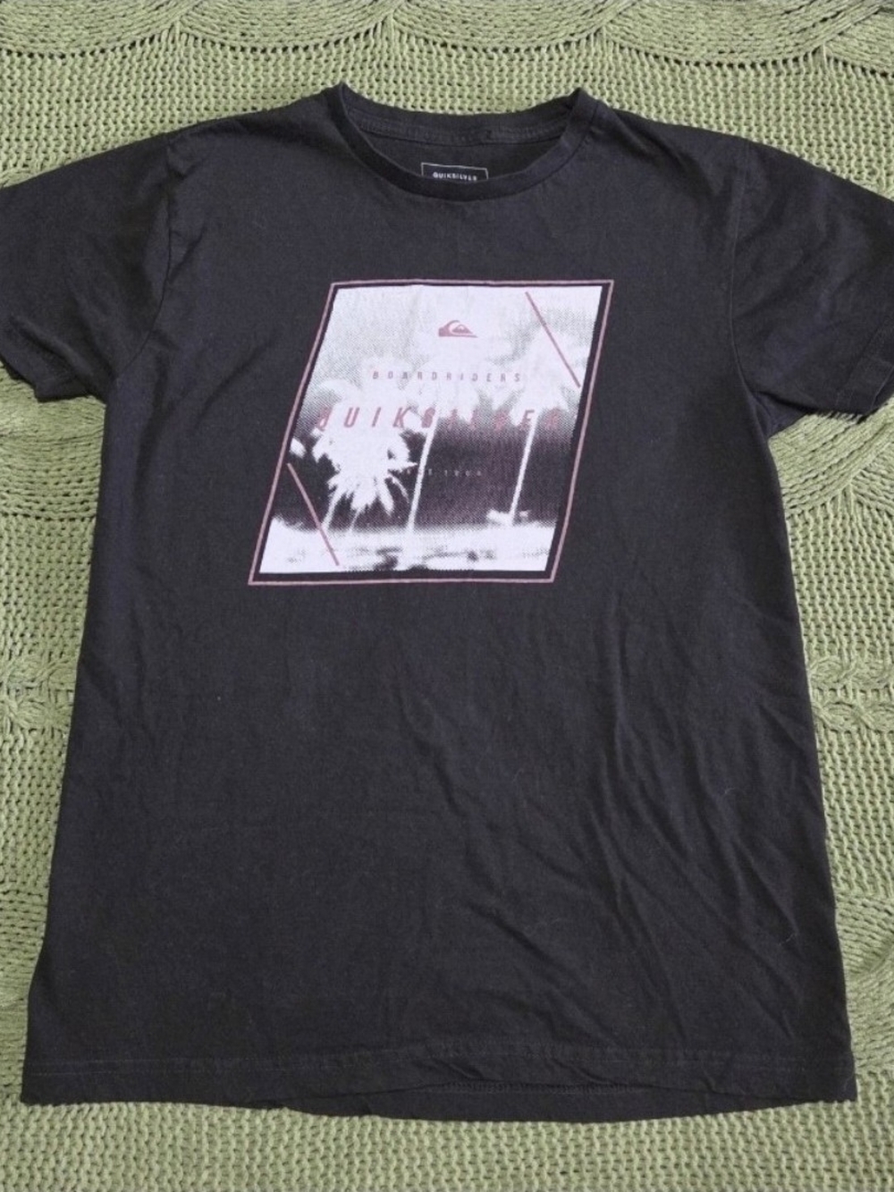 Quiksilver Graphic T Shirt Boardriding Since 1969 Black